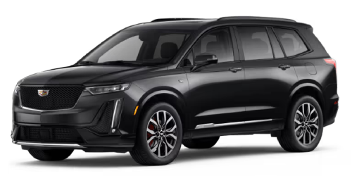 Finest Transportation 2025 black Cadillac XT6 luxury SUV for executive and private travel in Charlotte, NC